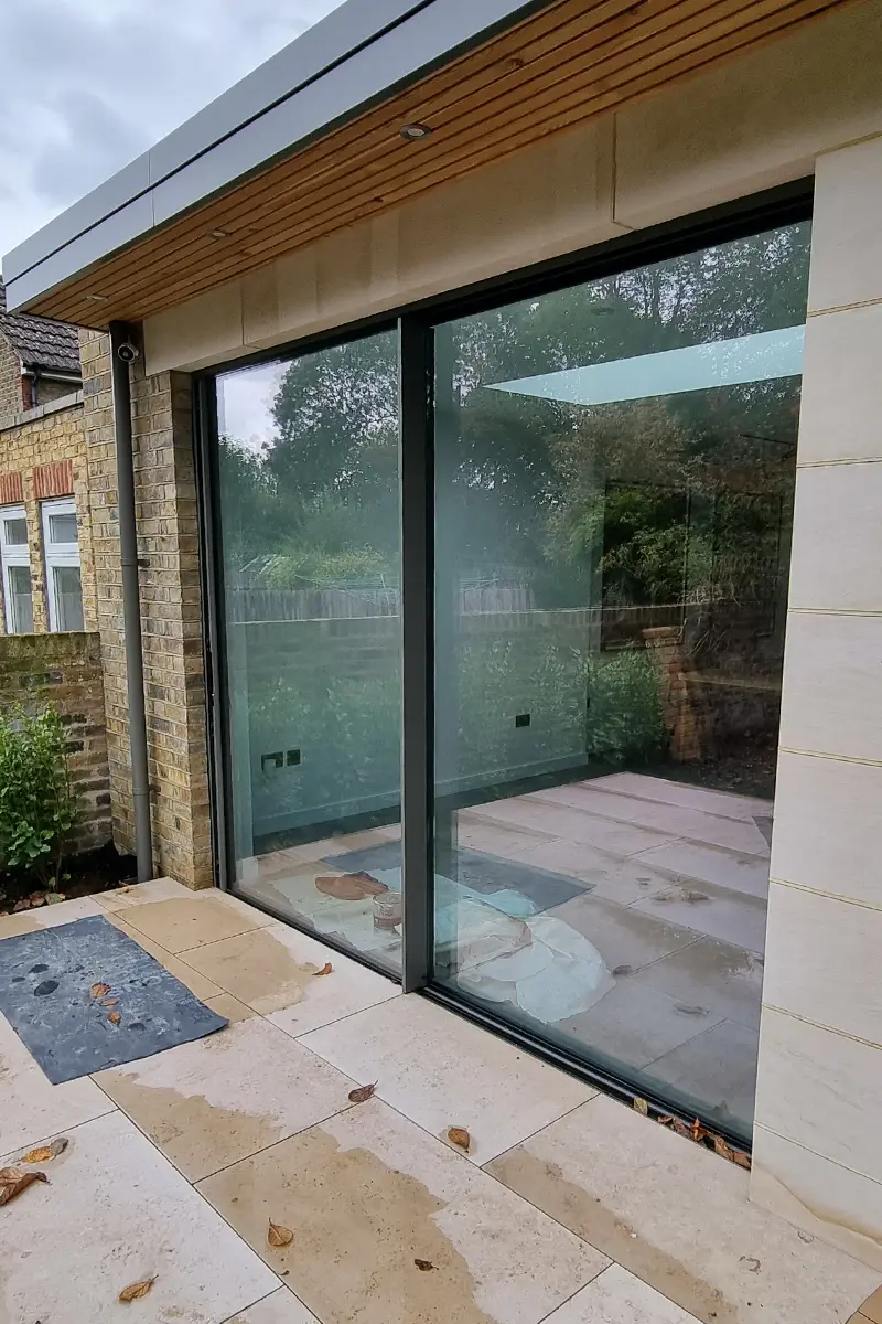 sliding door leading out to a patio
